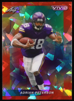 Adrian Peterson 2024 Leaf Vivid Crystal Red #2 #4/8 at PristineAuction.com