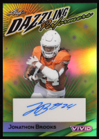 Jonathon Brooks 2024 Leaf Vivid Dazzling Performers Autographs Prismatic Green #DPJB1 RC #3/4 at PristineAuction.com