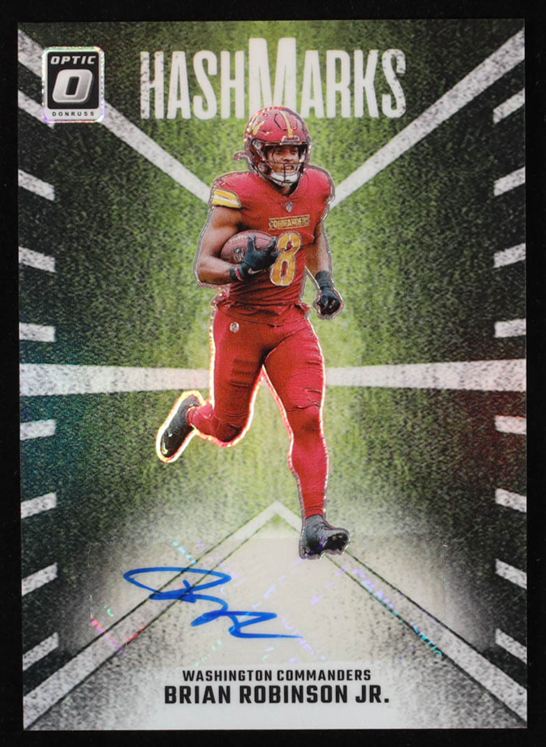 Brian Robinson Jr. 2024 Donruss Optic Hash Marks #5 at PristineAuction.com Brian Robinson Jr. 2024 Donruss Optic Hash Marks #5 at PristineAuction.com