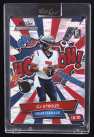 CJ Stroud 2023 Wild Card Alumination Red Blue and Silver Wave #ACCS RC #10/10 at PristineAuction.com
