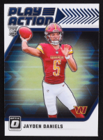Jayden Daniels 2024 Donruss Optic Play Action #1 RC at PristineAuction.com