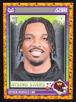 Jayden Daniels 2024 Score Halloween Rising Stars Pumpkin #26 RC at PristineAuction.com