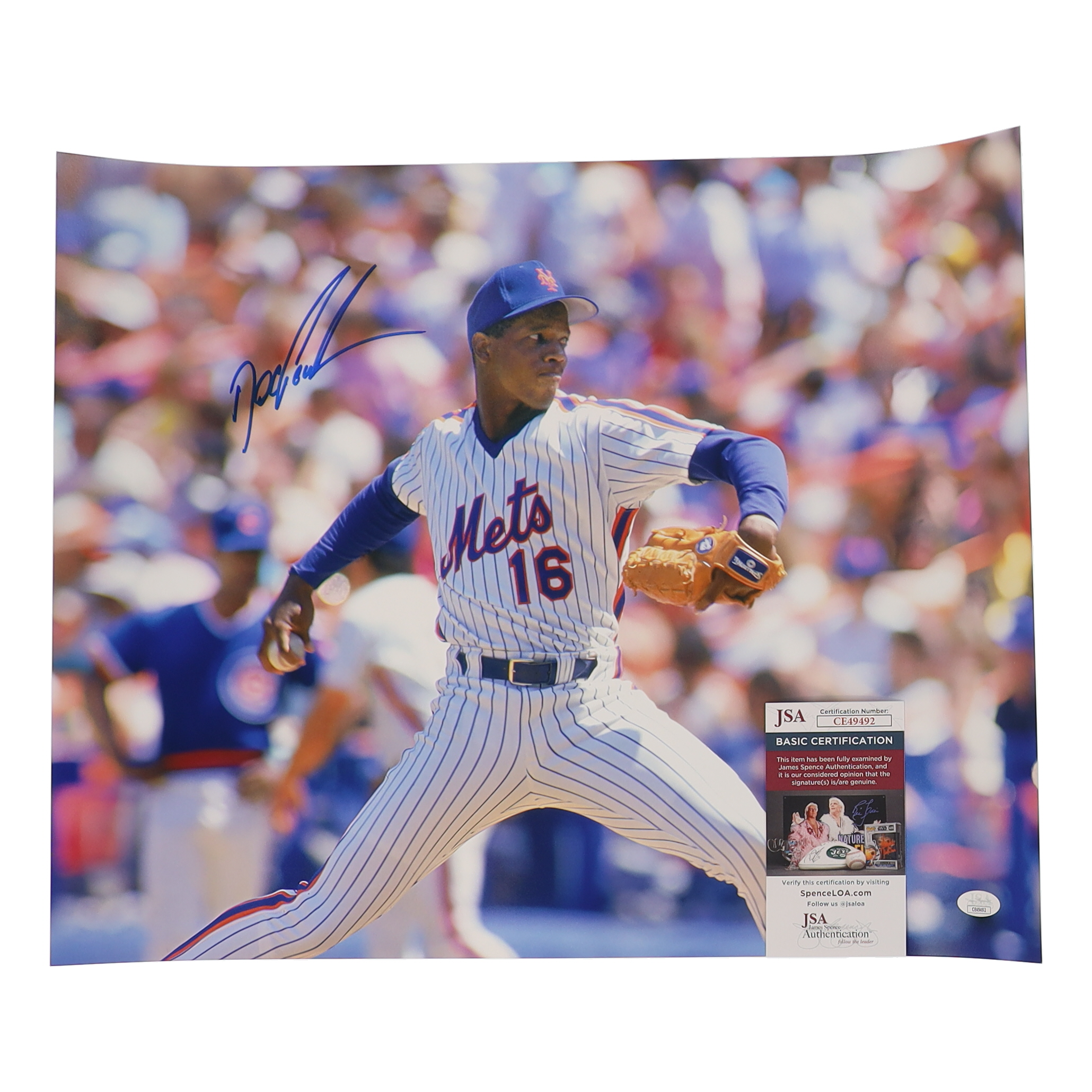 Dwight 'Doc' Gooden Signed Mets 16x20 Photo (JSA) at PristineAuction.com Dwight 'Doc' Gooden Signed Mets 16x20 Photo (JSA) at PristineAuction.com