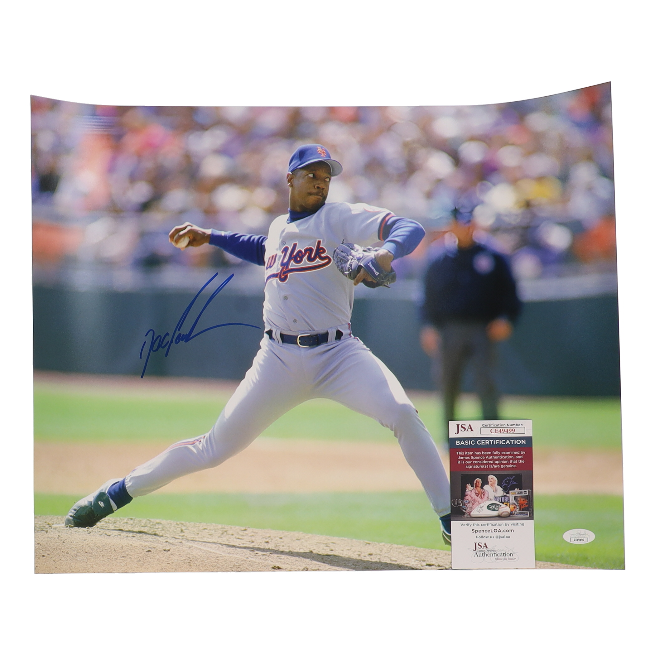 Dwight 'Doc' Gooden Signed Mets 16x20 Photo (JSA) at PristineAuction.com Dwight 'Doc' Gooden Signed Mets 16x20 Photo (JSA) at PristineAuction.com