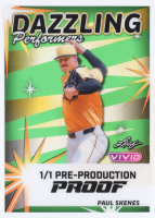 Paul Skenes Leaf Vivid Dazzling Performers Clear Green Pre-Production Proof #NNO #1/1 at PristineAuction.com