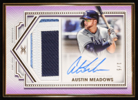 Austin Meadows 2022 Topps Definitive Collection Framed Autograph Patches Purple #FACAM #1/5 at PristineAuction.com