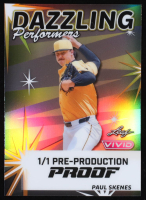 Paul Skenes Leaf Vivid Dazzling Performers Prismatic Silver Pre-Production Proof #NNO #1/1 at PristineAuction.com