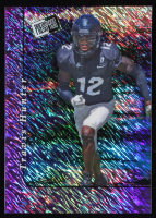 Travis Hunter Press Pass Shimmer Galaxy Purple Pre-Production Proof #NNO #1/1 at PristineAuction.com