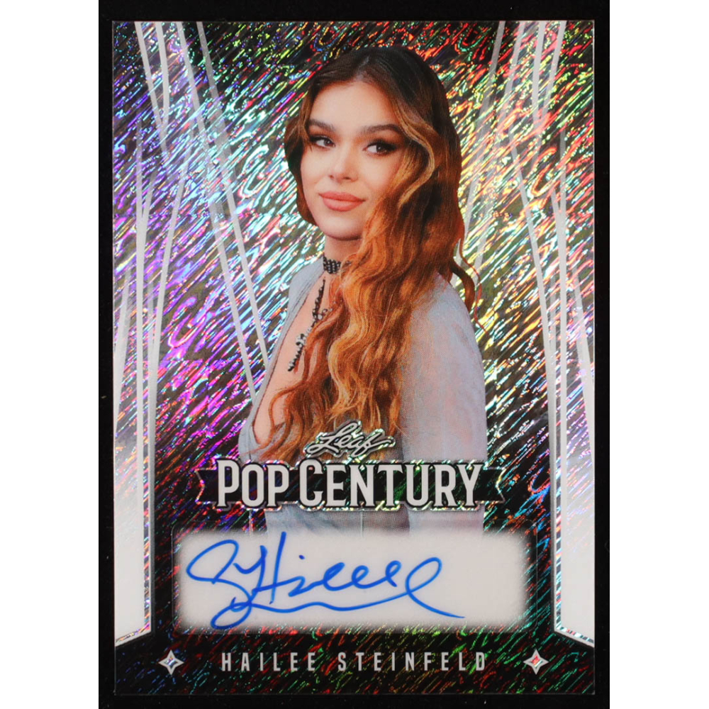 Hailee Steinfeld Signed 2025 Leaf Pop Century Autograph Shimmer #BA-HF1 #2/5 at PristineAuction.com
