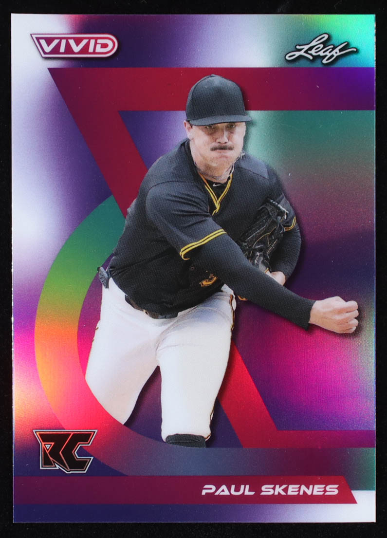 Paul Skenes Leaf Vivid Prismatic Blue Pre-Production Proof #NNO #1/1 at PristineAuction.com Paul Skenes Leaf Vivid Prismatic Blue Pre-Production Proof #NNO #1/1 at PristineAuction.com