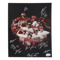Alabama Crimson Tide 8x10 Photo Team-Signed by (10) with Kade Snell, Bryce Fowler, Will Hodo, Will Plattner (JSA) at PristineAuction.com