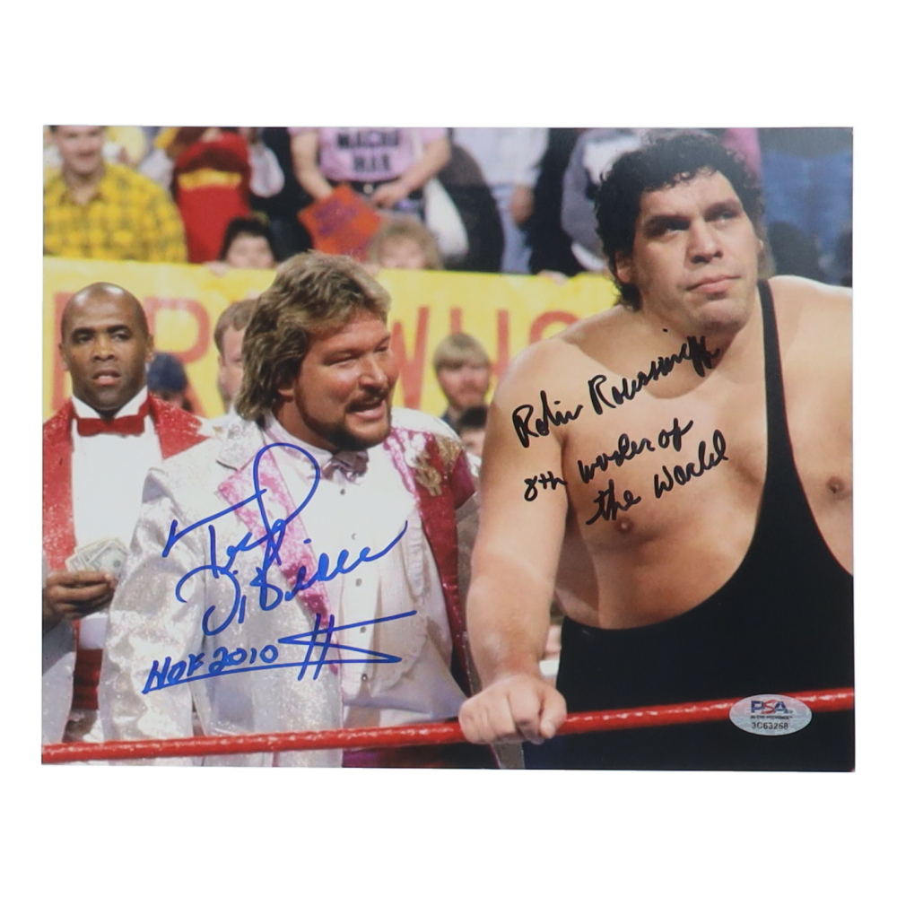 Ted DiBiase & Robin Roussimoff Signed WWF 