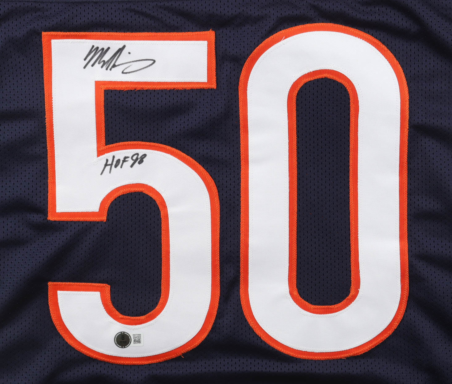 Mike Singletary Signed Jersey Inscribed "HOF 98" (Beckett) at PristineAuction.com Mike Singletary Signed Jersey Inscribed "HOF 98" (Beckett) at PristineAuction.com