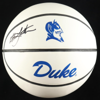 Christian Laettner Signed Duke Logo Basketball (Schwartz) at PristineAuction.com