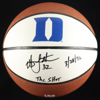 Christian Laettner Signed Duke Logo Basketball Inscribed "The Shot" & "3/28/92" (Schwartz) at PristineAuction.com