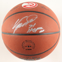 Dominique Wilkins Signed Hawks Logo NBA Basketball Inscribed "HOF 06" (Schwartz) at PristineAuction.com