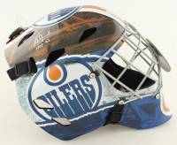 Grant Fuhr Signed Oilers Full-Size Goalie Mask Inscribed "HOF 03" (Schwartz) at PristineAuction.com