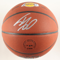 Shaquille O'Neal Signed Lakers Logo NBA Basketball (Schwartz) at PristineAuction.com