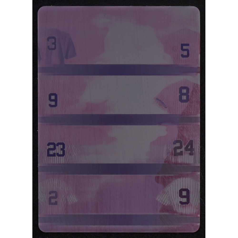 Babe Ruth / Joe Dimaggio / Roger Maris / Yogi Berra / Don Mattingly / Robinson Cano / Derek Jeter / Graig Nettles 2023 Leaf Bronx Legacy Dream Team 8 Printing Plate Magenta #DT8-5 #1/1 at PristineAuction.com