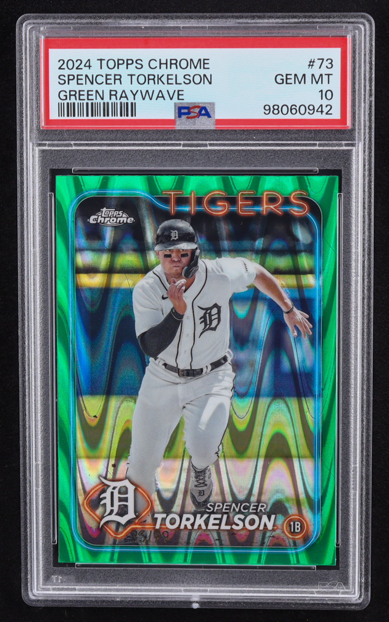 Spencer Torkelson スペンサー・トーケルソン シリアル25 Spencer Torkelson 2024 Topps Chrome Green RayWave Refractors