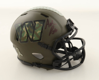 Adam Peters Signed Commanders Salute To Service Alternate Speed Mini Helmet (Beckett) at PristineAuction.com