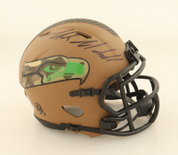 Mike Macdonald Signed Seahawks Salute to Service Alternate Speed Mini Helmet (Beckett) at PristineAuction.com