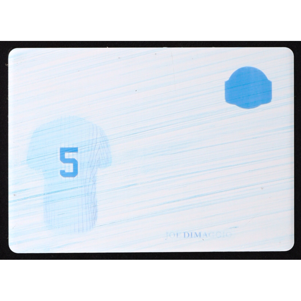 Joe Dimaggio 2023 Leaf Bronx Legacy Start Spreading The News Printing Plate Cyan #SSN-3 #1/1 at PristineAuction.com