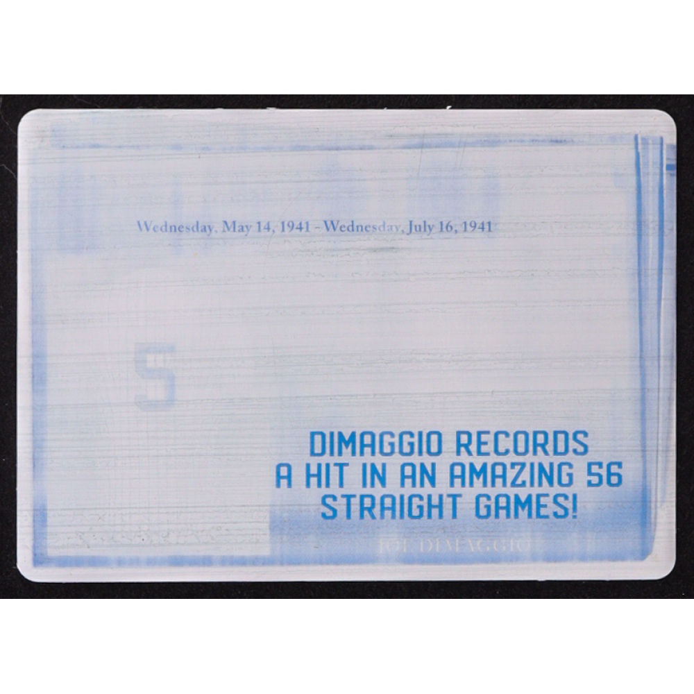 Joe Dimaggio 2023 Leaf Bronx Legacy Start Spreading The News Printing Plate Black #SSN-3 #1/1 at PristineAuction.com