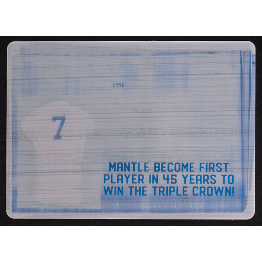 Mickey Mantle 2023 Leaf Bronx Legacy Start Spreading The News Printing Plate Black #SSN-4 #1/1 at PristineAuction.com
