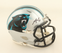Tetairoa McMillan Signed Panthers Speed Mini Helmet (Beckett) at PristineAuction.com