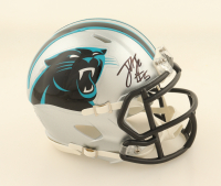 Jimmy Horn Jr. Signed Panthers Speed Mini Helmet (Beckett) at PristineAuction.com