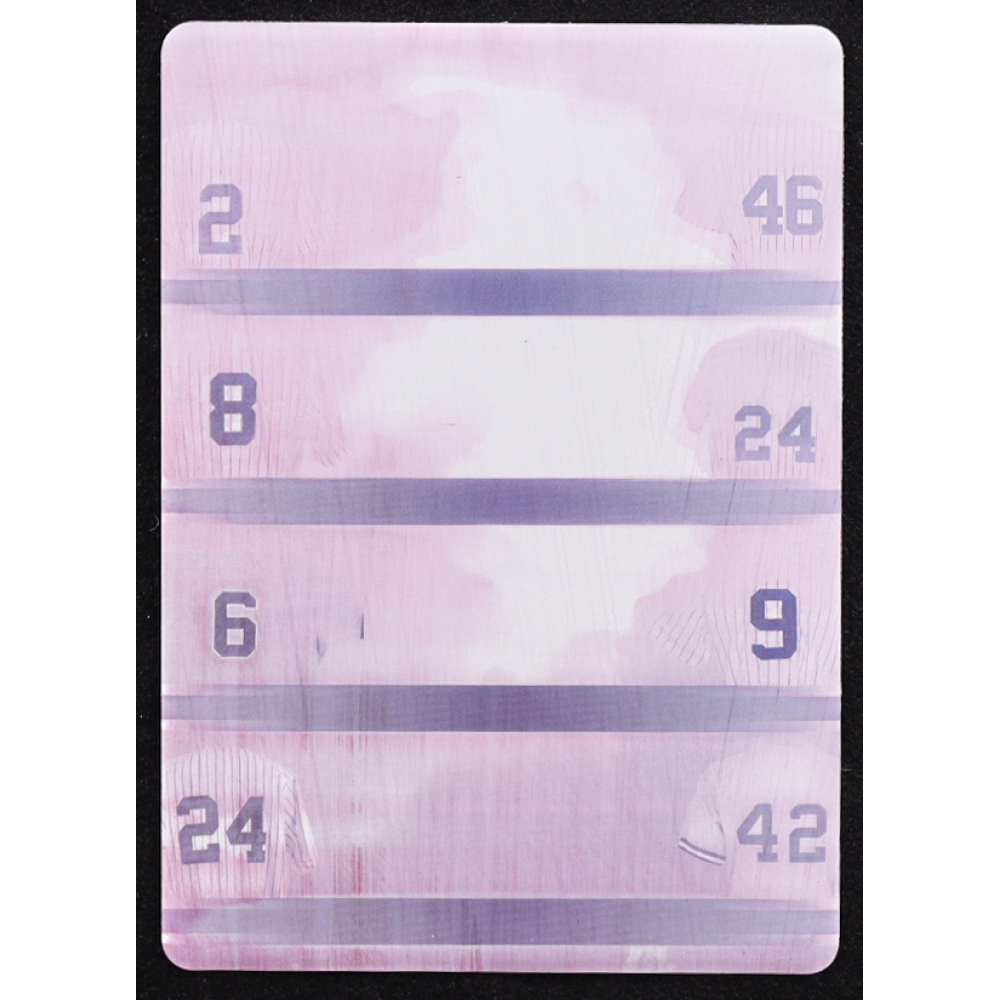 Derek Jeter / Andy Pettitte / Yogi Berra / Rickey Henderson / Roy White / Graig Nettles / Robinson Cano / Mariano Rivera 2023 Leaf Bronx Legacy Dream Team 8 Printing Plate Magenta #DT8-3 #1/1 at PristineAuction.com