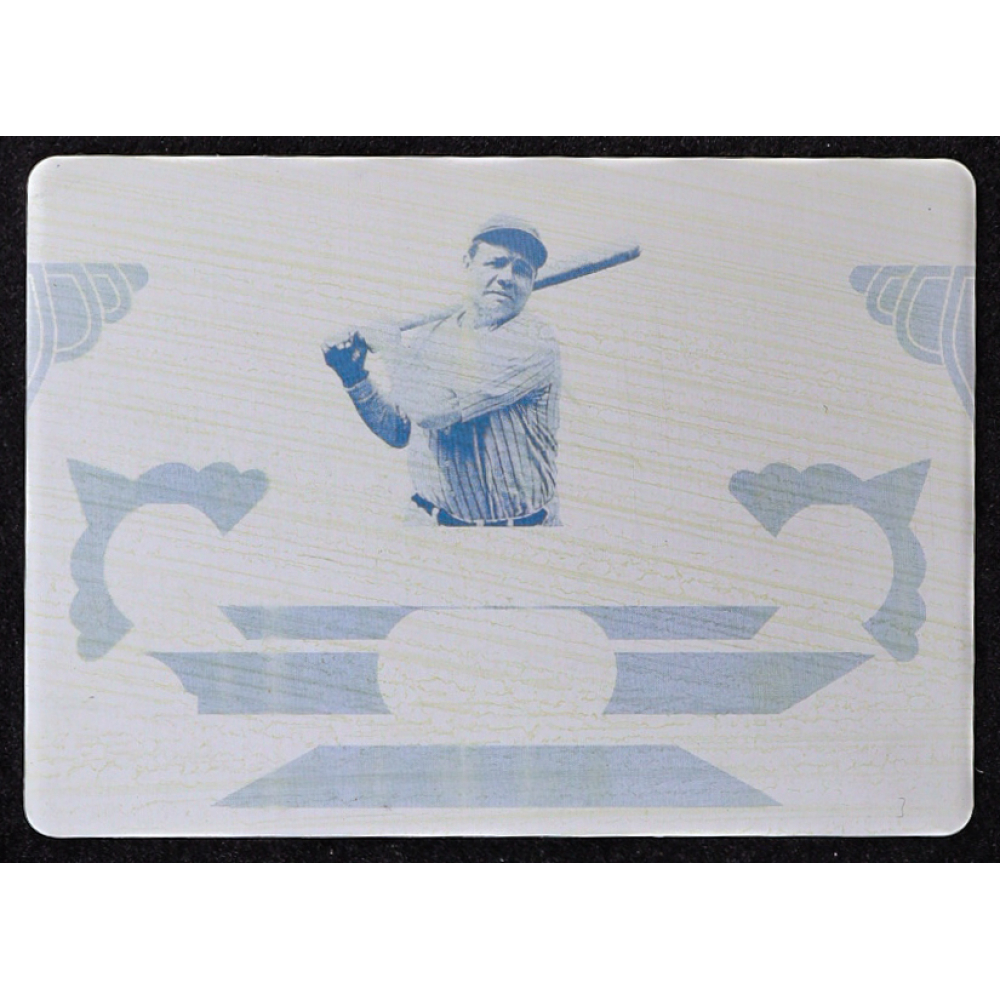 Babe Ruth 2023 Leaf Bronx Legacy The Sultan Of Swatch Printing Plate Yellow #TSS-2 #1/1 at PristineAuction.com