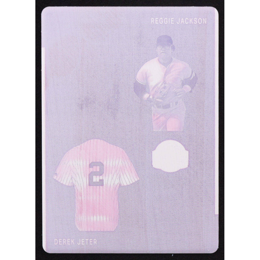 Reggie Jackson / Derek Jeter 2023 Leaf Bronx Legacy Start The Bronx Two Printing Plate Magenta #TBT-5 #1/1 at PristineAuction.com