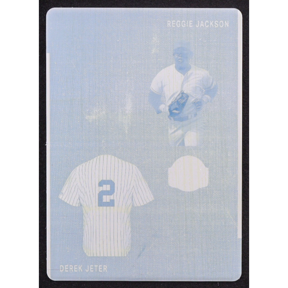 Reggie Jackson / Derek Jeter 2023 Leaf Bronx Legacy Start The Bronx Two Printing Plate Yellow #TBT-5 #1/1 at PristineAuction.com