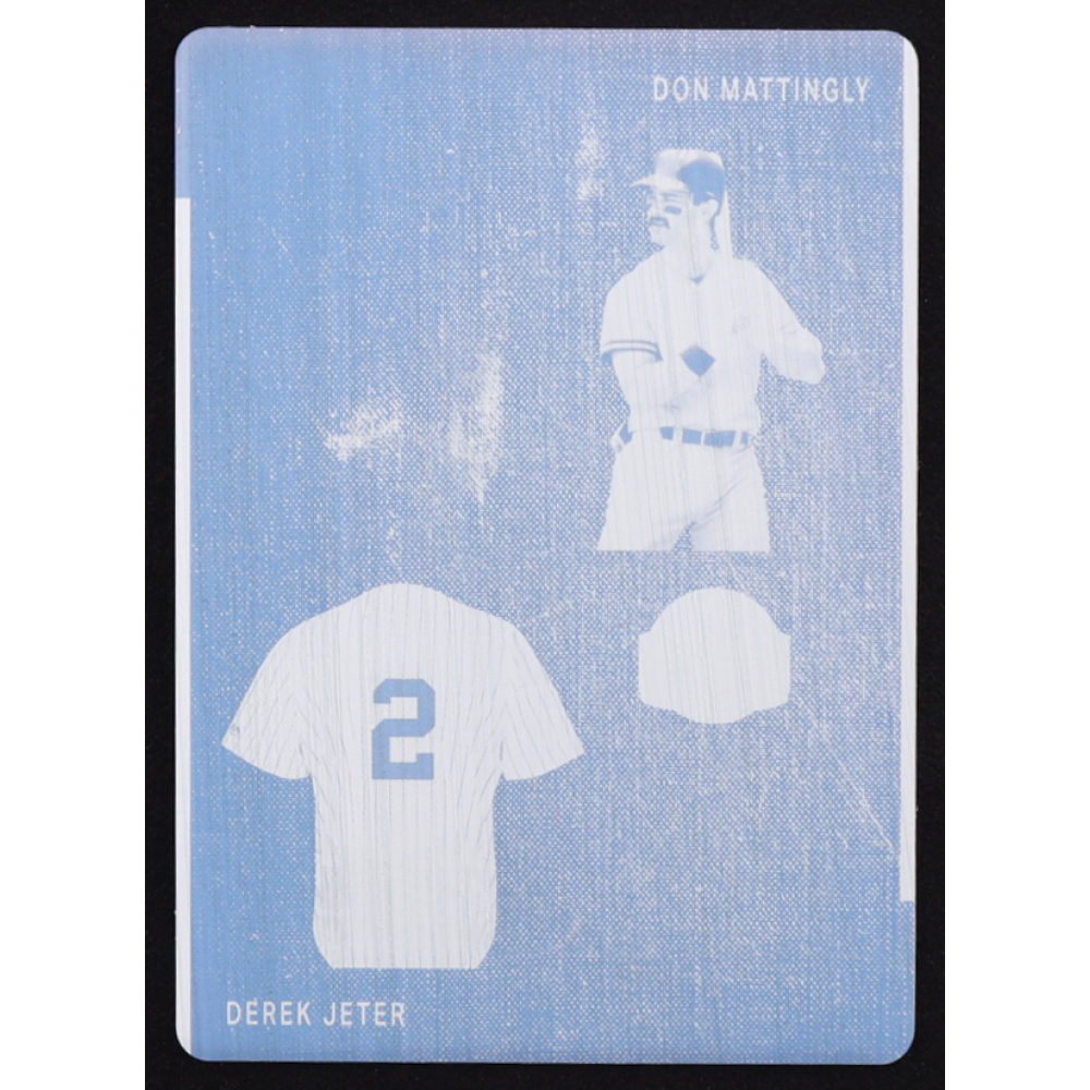 Don Mattingly / Derek Jeter 2023 Leaf Bronx Legacy Start The Bronx Two Printing Plate Black #TBT-2 #1/1 at PristineAuction.com