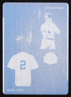 Don Mattingly / Derek Jeter 2023 Leaf Bronx Legacy Start The Bronx Two Printing Plate Black #TBT-2 #1/1 at PristineAuction.com