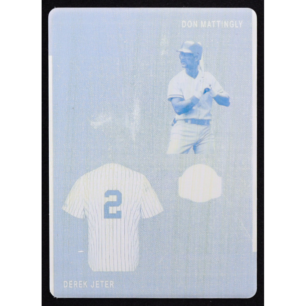 Don Mattingly / Derek Jeter 2023 Leaf Bronx Legacy Start The Bronx Two Printing Plate Yellow #TBT-2 #1/1 at PristineAuction.com