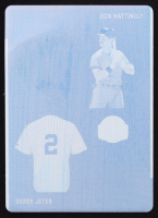 Don Mattingly / Derek Jeter 2023 Leaf Bronx Legacy Start The Bronx Two Printing Plate Cyan #TBT-2 #1/1 at PristineAuction.com
