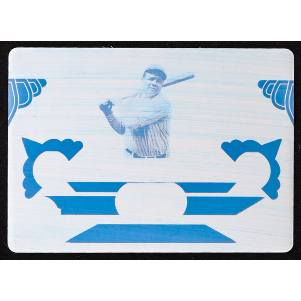 Babe Ruth 2023 Leaf Bronx Legacy The Sultan Of Swatch Printing Plate Cyan #TSS-2 #1/1 at PristineAuction.com