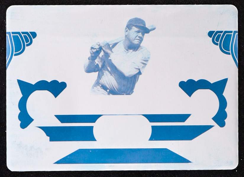 Babe Ruth 2023 Leaf Bronx Legacy The Sultan Of Swatch Printing Plate ...