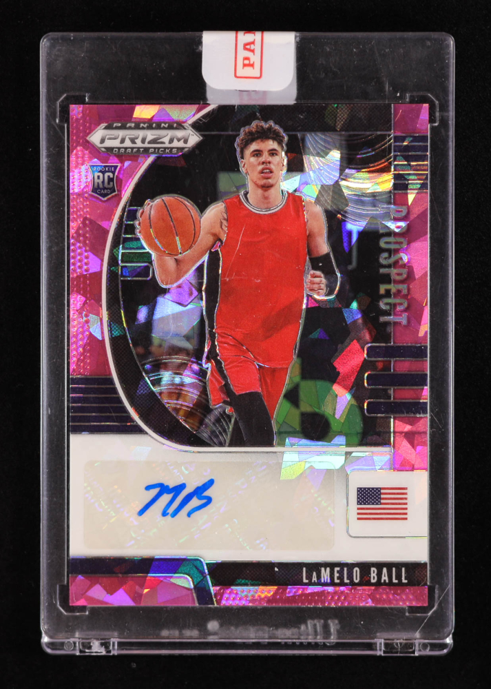 LaMelo Ball 2020-21 Panini Prizm Draft Picks Prospect Autographs Pink Ice #3 RC