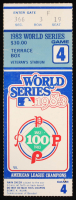 1983 World Series Game 4 Ticket at PristineAuction.com