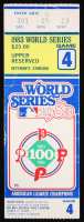 1983 World Series Game 4 Ticket at PristineAuction.com