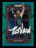 Kevin Nash Signed 2023 Panini Prizm WWE Prizms Teal #128 #06/49 (JSA) at PristineAuction.com