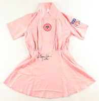 Geena Davis Signed "Rockford Peaches" Baseball Jersey Inscribed "Dottie" (Schwartz) at PristineAuction.com