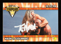 Kevin Nash Signed Nash v. Goldberg 1999 Topps WCW/nWo Nitro Stickers #S12 (JSA) at PristineAuction.com