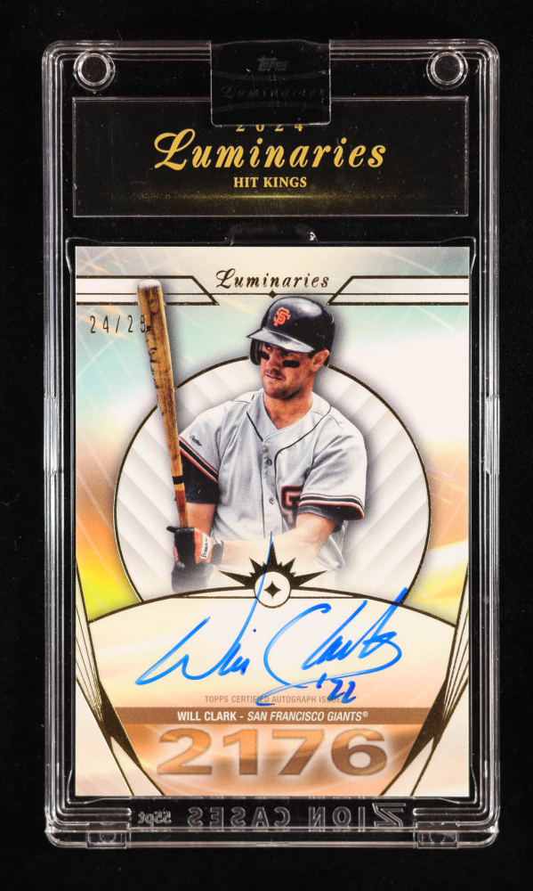 Will Clark 2024 Topps Luminaries Hit Kings Autographs #HKWC #24/25