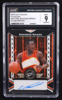 Dominique Wilkins 2024 Leaf Collective Leaf Autographs Shimmer Orange #20ADW1 #6/8 (CGC 9 | Auto 9) at PristineAuction.com