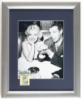 Joe DiMaggio & Marilyn Monroe Custom Framed Photo Display with Joe DiMaggio Matchbook at PristineAuction.com
